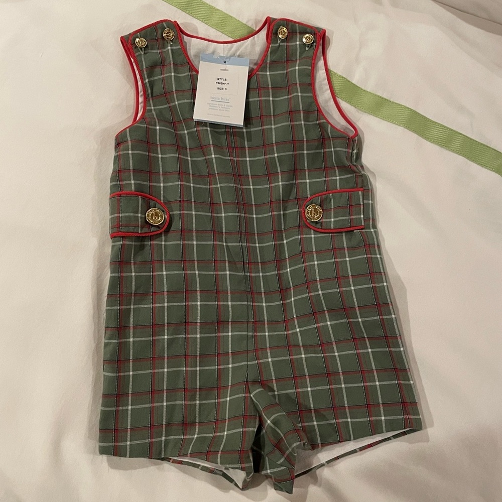 bella bliss Hunter Plaid John John 3T